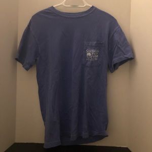 Woman’s Southern Fried cotton blue t-shirt